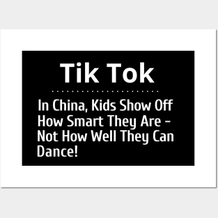 Hey School Boards Tik Tok - In China, Kids Show off How Smart They Are Posters and Art